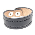 Women's Stiched Oil Finish Leather Wrist Band