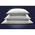 Damask Stripe 310 Thread Count Siberian White Down Pillow