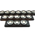 Set of 3 Mango Wood Circle Candleholders (Indonesia)