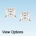 14k Gold 1/2ct TDW Princess-cut Traditional Diamond Stud Earrings (H-I, I1-I2)