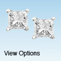 14k Gold 3/4ct TDW Princess-cut Traditional Diamond Stud Earrings (H-I, I1-I2)