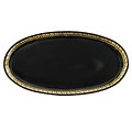 Black Lacquer and Gold Leaf Decorative Platter