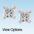 14k Gold 3/4ct TDW Princess-cut Premier Diamond Stud Earrings (G-H, SI1-SI2)