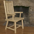Lake Placid Rustic High Back Chair