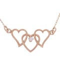 14k Gold-Filled 2mm Cubic Zirconia Heart Pendant