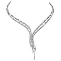 18k White Gold 10.48ct TDW Diamond Necklace