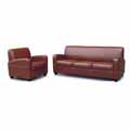 Breitling Three-piece Leather Sofa Set