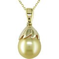 14k Gold Cultured Golden South Sea Pearl Pendant