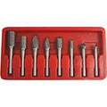GRIP 8-piece Double Cut Carbide Rotary Burr Set