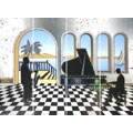 Jazz Piano Mirrored Wall Art