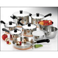 Revere Copper Clad Bottom 14-piece Pot Set