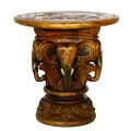 Hand-carved Four Elephants Table