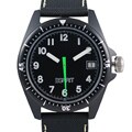 Esprit Men's Black Pearl Leather Strap Watch
