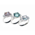 Sterling Silver Solitaire Cubic Zirconia Ring