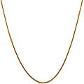 14-kt Gold 18-inch 1 mm Silk Foxtail Square Necklace