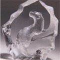 Otter Crystal Art Piece