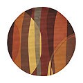 Hand-tufted Metro Brick Wool Rug (5'9 Round)