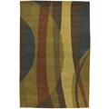 Hand-tufted Metro Green Wool Rug (2'6 x 14')