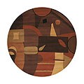 Hand-tufted Ibiza Collection Wool Rug (7'9 Round)