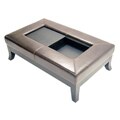 Leather Storage Ottoman and Coffee Table