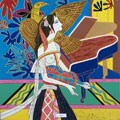 Handmade Art "Violin" Lacquer Painting (Vietnam)