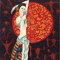 Art 'Bali Princess' Lacquer Painting (Vietnam)