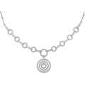 18k White Gold 2 1/4ct TDW Diamond Drop Necklace