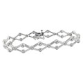 14k White Gold and 1/2ct TDW Diamond Bracelet