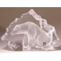 Mats Jonasson Mini Polar Bear Crystal Art Piece