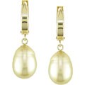 14k Gold South Sea Pearl Earrings (9-9.5mm)