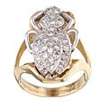 14k Gold 3/4ct TDW Diamond Spider Ring