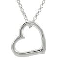 Sterling Silver Floating Heart Pendant