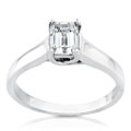 14k White Gold 3/4ct TDW Diamond Solitaire Ring (H-I, SI1)