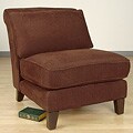 Slipper Chair Chocolate Chenille