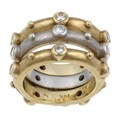 14k Gold 4/5ct TDW Diamond Stackable Estate Bands (I, I1-I2) (Set of 3) (Size 5.75)