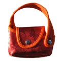 Red Butterfly Jacquard Pattern Krootote
