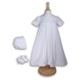 Cherubic Baby Girl's Cotton Christening Gown