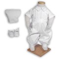 Cherubic Baby Boy's Christening Overall Set