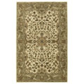 Handtufted Regal Beige/ Light Green Wool Rug (8' x 11')