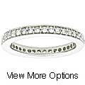 14k Gold 1/2ct TDW Diamond Pave Eternity Band