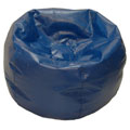 Deluxe Vinyl Teen Blue Beanbag Chair