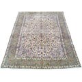 Iranian Hand-knotted Kashan Ivory/ Tan Rug (9'4 x 12'10)