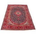 Kashan Hand-knotted Navy/Red Rug 10'x13' (Iran)