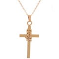 14k Goldfill Cross Wire Necklace