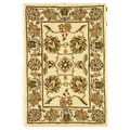 Traditions Ivory/ Ivory Wool and Silk Rug (2' x 3')