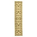 Traditions Wool and Silk Ivory/ Ivory Rug (2'3 x 10')