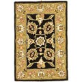 Traditions Wool and Silk Ivory/ Ivory Rug (2'6 x 4'6)