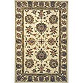 Ivory Wool/ Silk Rug (9'6 x 13')