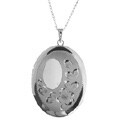 Sterling Silver Four-photo Oval Locket