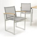Glades Outdoor Aluminum Dining Chairs (Set of 2)